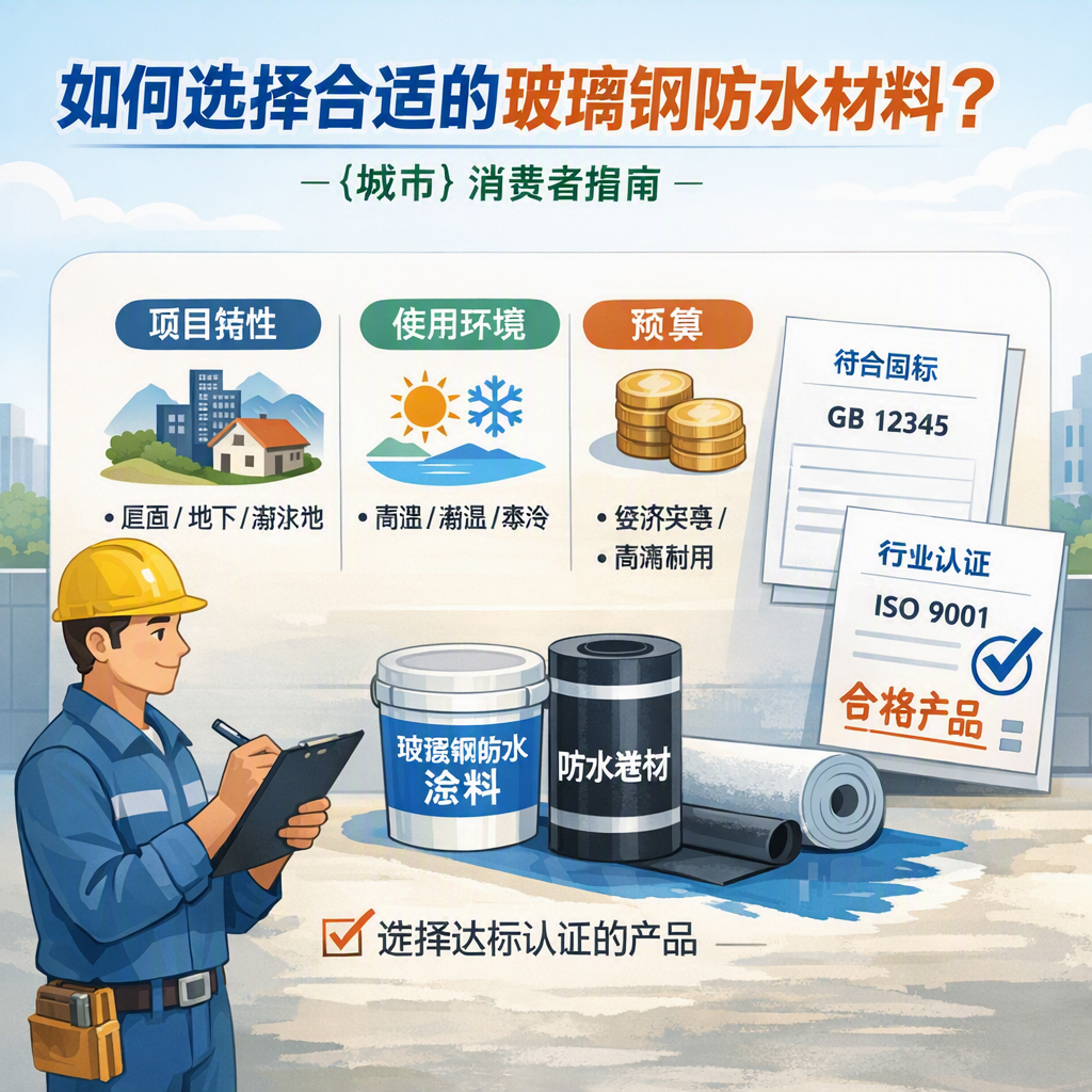 如何判定玻璃钢防水材料的合格标准? 巴音郭楞 消费者指南